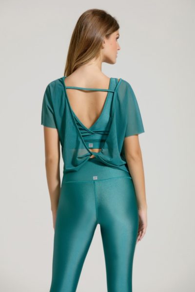 Carly Top Green Back WeFit